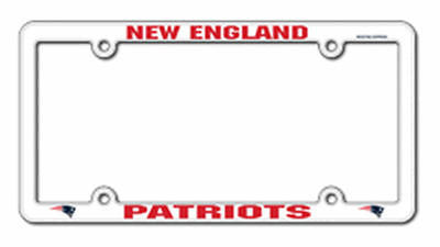 New England Patriots Plastic Auto Tag Frame