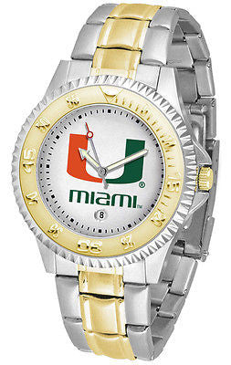 Miami Hurricanes Competitor Two Tone Stainless Steel Men's Watch