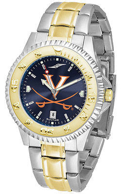 Virginia Cavaliers Men's Competitor Stainless Steel AnoChrome Two Tone Watch