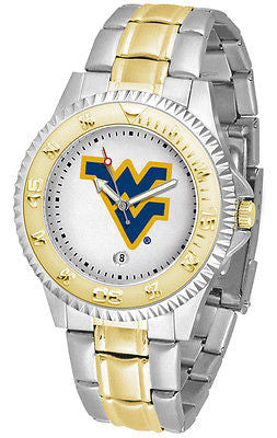 West Virginia Mountaineers Competitor Two Tone Stainless Steel Men's Watch