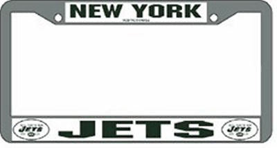 New York Jets Chrome Auto Tag Frame