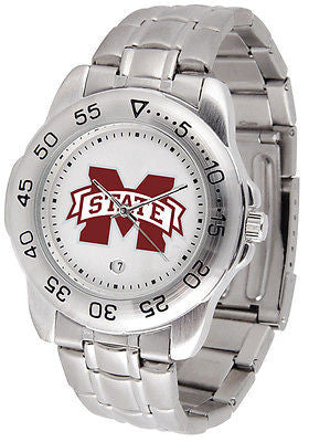 Mississippi State Bulldogs Men's Sports Stainless Steel Watch
