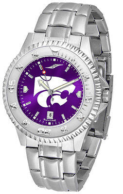 Kansas State Wildcats Men's Competitor Stainless Steel AnoChrome Watch