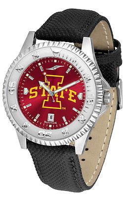 Iowa State Cyclones Men's Competitor AnoChrome Leather Band Watch