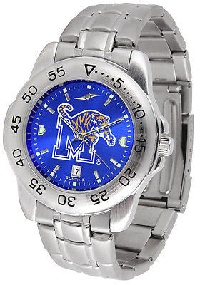 Memphis Tigers Men's Stainless Steel Sports AnoChrome Watch