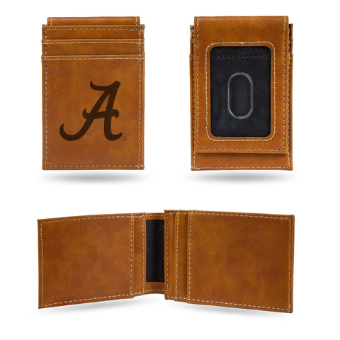 Alabama Crimson Tide Men's Front Pocket Laser Engraved Bi Fold Wallet OUT OF STOCK