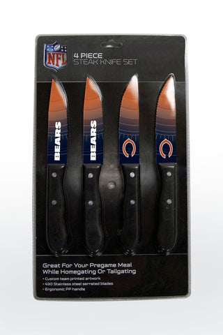 Chicago Bears 4 Piece Knife Set