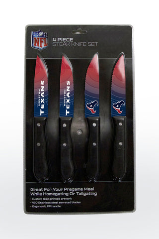 Houston Texans 4 Piece Knife Set