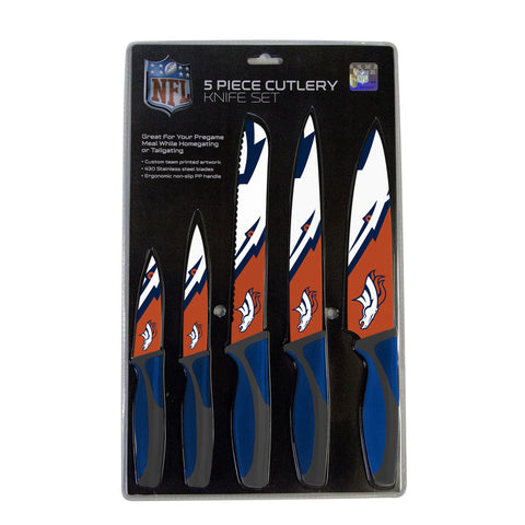 Denver Broncos 5 Piece Knife Set