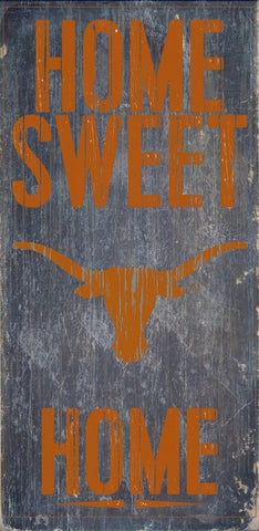 Texas Longhorns Home Sweet Home Wood Wall Sign