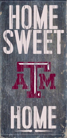 Texas A&M Aggies Home Sweet Home Wood Wall Sign