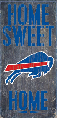 Buffalo Bills Home Sweet Home Wood Wall Sign