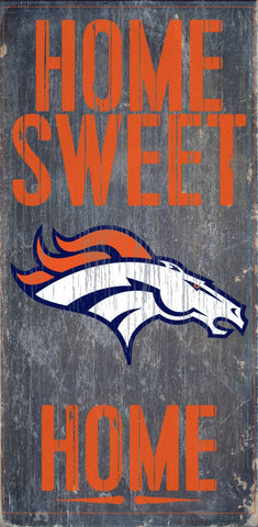 Denver Broncos Home Sweet Home Wood Wall Sign (OUT OF STOCK)