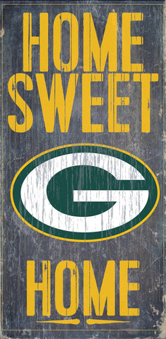 Green Bay Packers Home Sweet Home Wall Sign