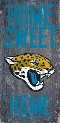 Jacksonville Jaguars Home Sweet Home Wood Sign