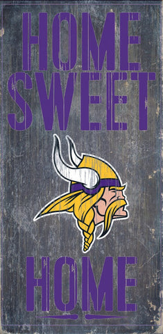 Minnesota Vikings Home Sweet Home Wood Sign Out of stock