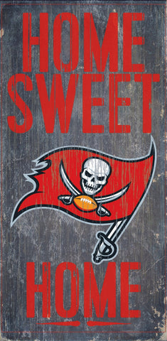 Tampa Bay Buccaneers Home Sweet Home Wood Wall Sign