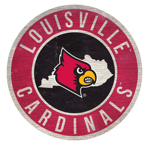 Louisville Cardinals 12" Wooden Wall Sign