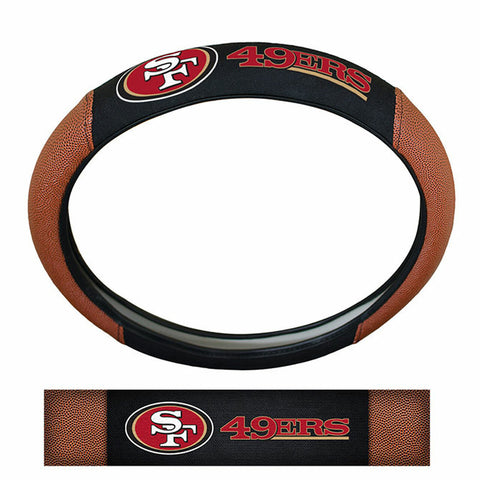 San Francisco 49ers Steering Wheel Cover Pigskin OUT OF STOCK