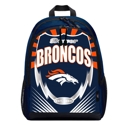 Denver Broncos Lightning Graphics Backpack