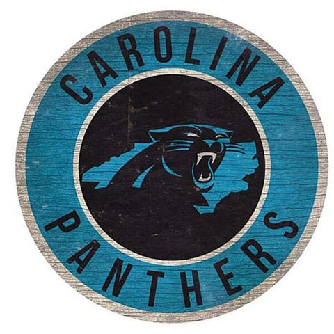 Carolina Panthers 12" Wooden Wall Sign