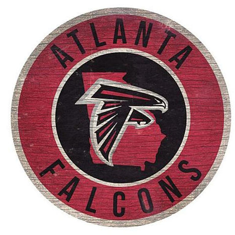 Atlanta Falcons 12" Wooden Wall Sign