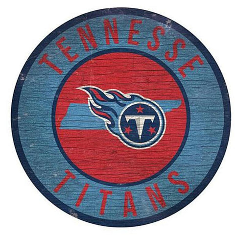 Tennessee Titans 12" Wooden Wall Sign