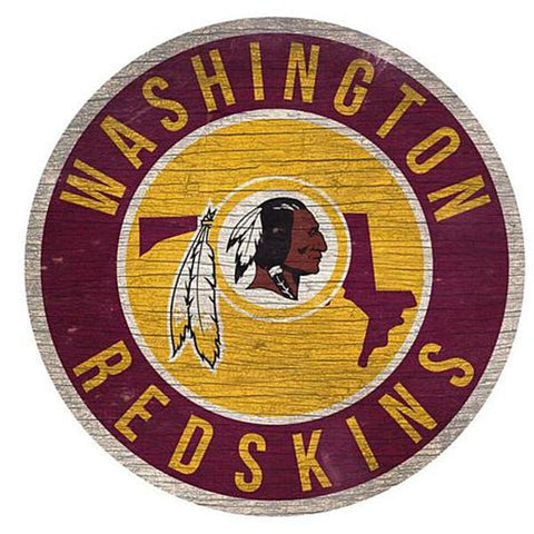 Washington Redskins 12" Wooden Wall Sign