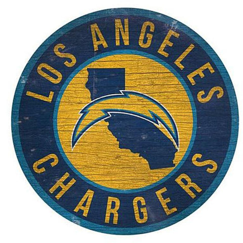 Los Angeles Chargers 12" Wooden Wall Sign