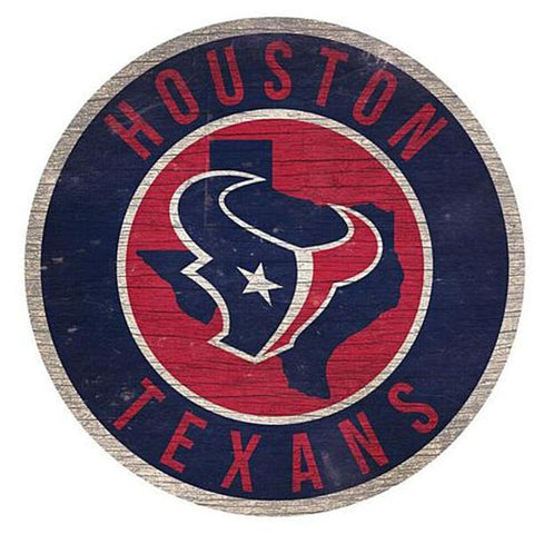 Houston Texans 12" Wooden Wall Sign