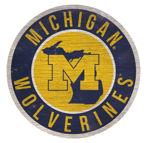 Michigan Wolverines Wooden Wall Sign