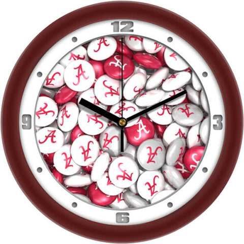 Alabama Crimson Tide Candy Pictured Wall Clock