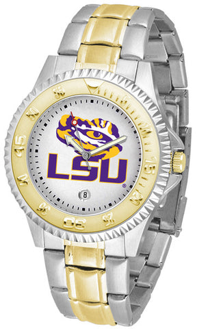 LSU Tigers Competitor Two Tone Stainless Steel Men's Watch